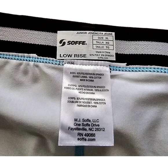 Soffe Junior xl Low Rise Boxer Briefs W/ Yellow & Blue - Picture 4 of 6